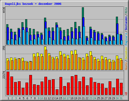 Dagelijks bezoek - december 2006