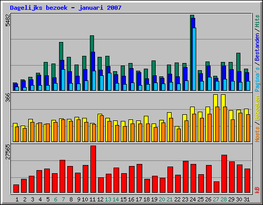 Dagelijks bezoek - januari 2007