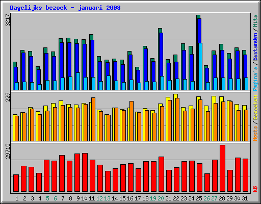 Dagelijks bezoek - januari 2008