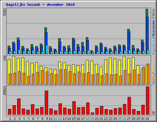 Dagelijks bezoek - december 2010