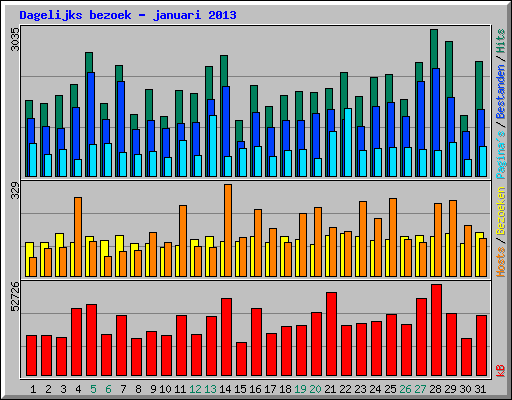 Dagelijks bezoek - januari 2013