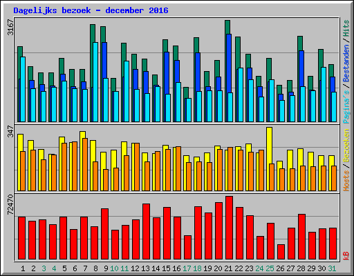 Dagelijks bezoek - december 2016